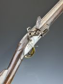 Clarke of London 10 bore private purchase Land Pattern Brown Bess musket with named lock, brass