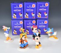 Royal Doulton six Walt Disney figures celebrating the 70 year anniversary of Mickey Mouse comprising