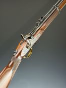 Parker-Hale Enfield pattern 3-band .451 muzzle loading percussion hammer action rifle with crown