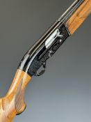 Beretta A302 12 bore three-shot semi-automatic shotgun with named and engraved locks, chequered