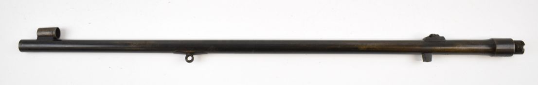 Westley Richards & Co of London .297-250 Rook rifle barrel with pop up sights and sling mount, 25.