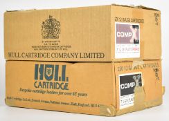 Five hundred 12 bore Hull Comp X 28g 7.5 shot shotgun cartridges, all in original boxes. PLEASE NOTE
