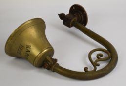 Yacht bell for 'Kamini' dated 1922, by repute gifted to Colonel Charles William Bowles by the