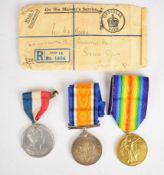 British Army WW1 medal pair comprising War Medal and Victory Medal named to 139022 Gunner H.K Parry,
