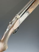 Lincoln No 2 12 bore over and under ejector shotgun with engraved scenes of dogs and birds to the