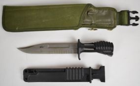 British SA 80 bayonet with 18cm blade, scabbard and frog. PLEASE NOTE: WE ARE NOT ABLE TO OFFER