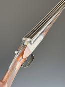 John Wilkes of London 12 bore side by side ejector shotgun with named and engraved locks, engraved