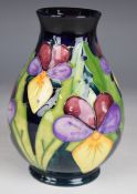 Moorcroft pedestal vase decorated in the Heartsease pattern, H14cm