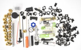 A collection of Air Arms, Tasco, Hillver and similar air rifle and pistol parts and accessories