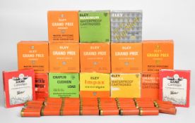 Four hundred 12 bore mainly Eley shotgun cartridges including some collector's examples, most in