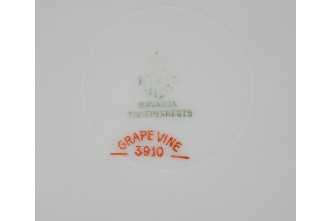 Royal Crown Derby dinner and coffee ware decorated in the Asian Rose pattern, six Limoges plates and - Image 6 of 6