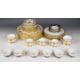 Royal Crown Derby dinner and coffee ware decorated in the Asian Rose pattern, six Limoges plates and - Image 1 of 6