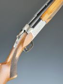 Miroku 3000 12 bore over and under ejector shotgun with engraved scenes of birds to the lock and