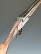 Bernardelli 12 bore side by side folding poacher's shotgun with engraved locks, underside, top plate