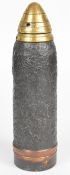 WW1 inert artillery shell with fuse cone