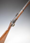 Enfield pattern 3-band .577 muzzle loading percussion hammer action rifle with adjustable pop-up