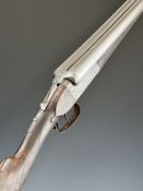 Charles Golden 12 bore side by side ejector shotgun with named and engraved locks, engraved