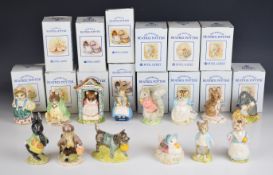 Fourteen Royal Albert Beatrix Potter figures including John Joiner, Little Black Rabbit, Johnny