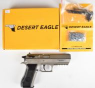 Magnum Research Baby Desert Eagle Stainless .177 CO2 air pistol with monogrammed and textured grips,