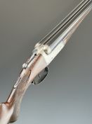 George P Graham & Son of Cockermouth 12 bore side by side shotgun with border engraved locks,