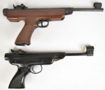 Two target air pistols Original Model 5 .22 and Bullseye RO72 .177, both with shaped grips and