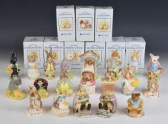Twenty Royal Albert Beatrix Potter figures including Little Black Rabbit, Mother Ladybird etc,