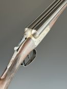 Robert Robinson of Hull 12 bore side by side shotgun with locks named 'R Robinson', engraved