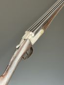 Russell Hillsdon of Chichester .410 side by side shotgun with named and border engraved locks,