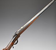 J Stevens A T & Co Winchester pattern .22 underlever-action falling block rifle with Parker-Hale