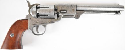 Denix replica six-shot single-action revolver with wooden grips and 7.5 inch barrel, overall