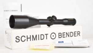 Schmidt & Bender Klassik 8x56 rifle scope with lens covers, unused in original box with