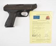 Deactivated Heckler & Koch VP 70 Z 9mm semi-automatic pistol with composite grips, fixed sights