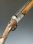 Lincoln 12 bore over and under ejector shotgun with engraved locks, underside, trigger guard, top