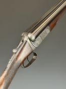Cogswell & Harrison 12 bore side by side ejector shotgun with named and engraved locks, engraved