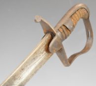 British 1796 pattern Trooper's Light Cavalry sword with wooden grip and 83cm curved blade. PLEASE