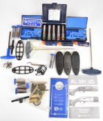 A collection of Beretta shotgun chokes and spare parts including 11 12 and 20 bore chokes, butt