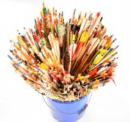 Over 200 mainly wooden archery or longbow arrows.