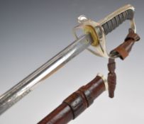 Royal Artillery officer's sword by Henry Wilkinson with shagreen and wire covered grip, 52257 to