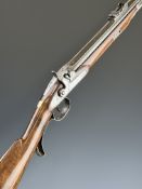 Benjamin Cogswell of London .577 muzzle loading percussion hammer action rifle with named and line