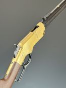 Uberti Henry 1860 Yellowboy Winchester style .44-40 underlever-action rifle with brass frame,