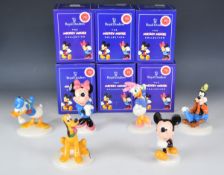Royal Doulton six Walt Disney figures celebrating the 70 year anniversary of Mickey Mouse comprising
