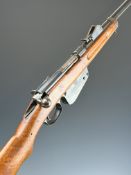 Mannlicher Model M1886 11.15x58R straight-pull bolt-action repeating service rifle with adjustable