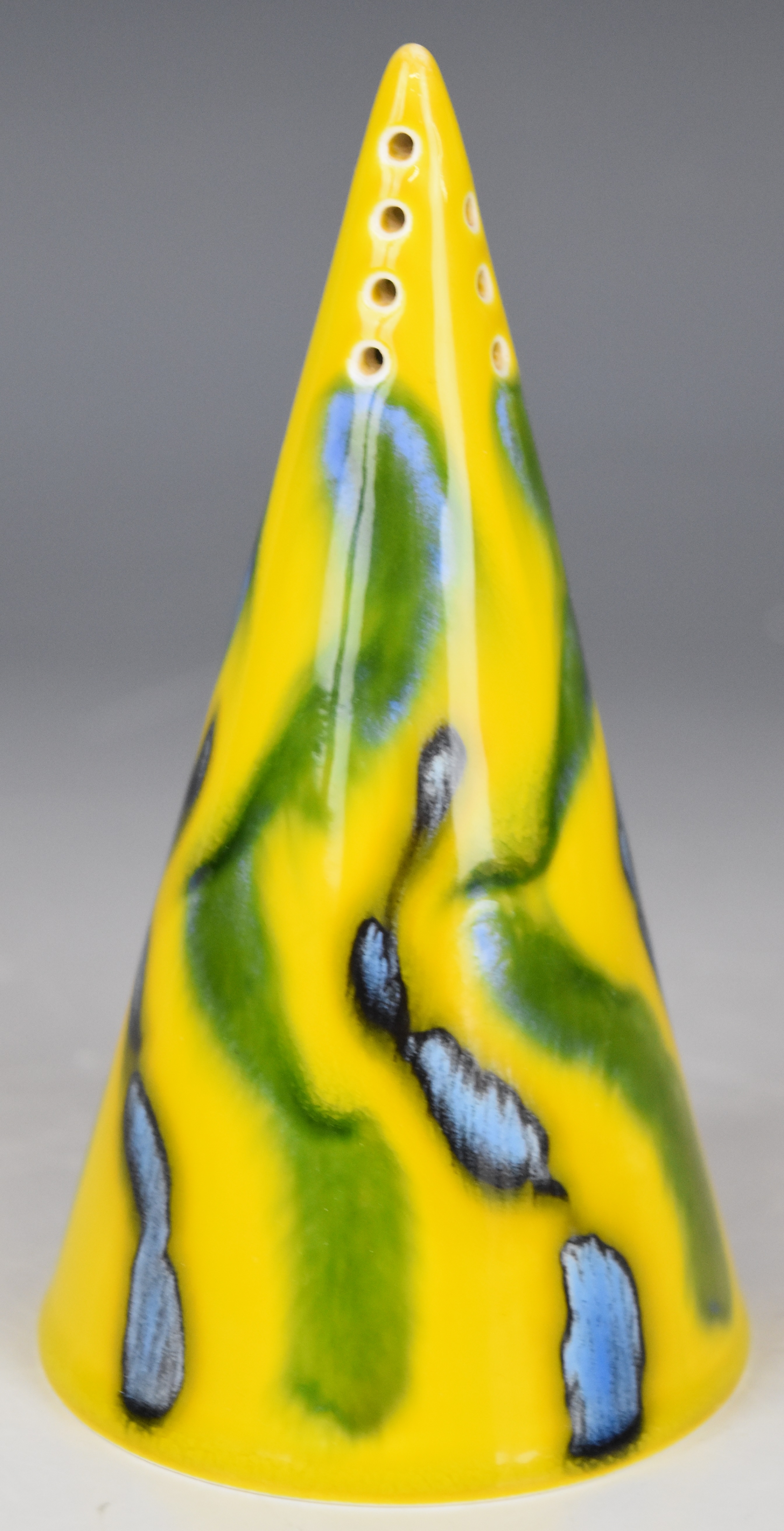 Poole Pottery mid century modern charger, Anita Harris sifter and a Lorna Bailey cache pot, - Image 4 of 11