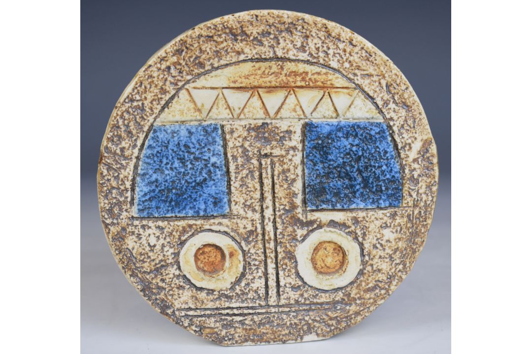 Troika pottery signed wheel vase with monogram to base, probably Tina Doubleday, H12cm - Image 3 of 10