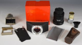 Leica T77 32xWW T62 26xWW eyepiece, cased Leicascop extinction meter, Leitz film or negative
