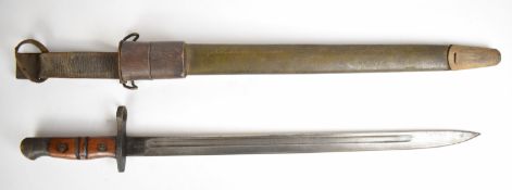 British 1913 sword bayonet for the P14 .303 rifle with good stamps to ricasso including Remington