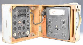 AVO electronic or electrical valve tester in Admiralty or similar military carry case