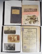 German WW1, WW2 and later interest ephemera comprising two folders covering WW1 and WW2 for two