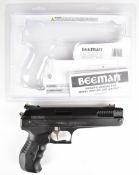 Beeman P17 Sportsman Series Model 2004 .177 air pistol with adjustable sights and trigger, serial