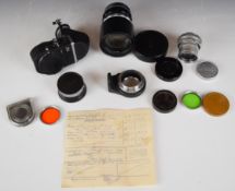 Leitz Visoflex system comprising housing, tripod mount, Telyt 1:4/200 lens, serial number 1753981